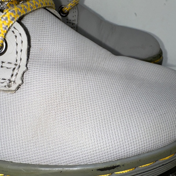 Dr Martens Quinton Mid Grey Moto Combat Military Style Boots Mens 4 Women's 5 - Picture 5 of 15